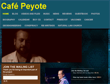 Tablet Screenshot of cafepeyote.com